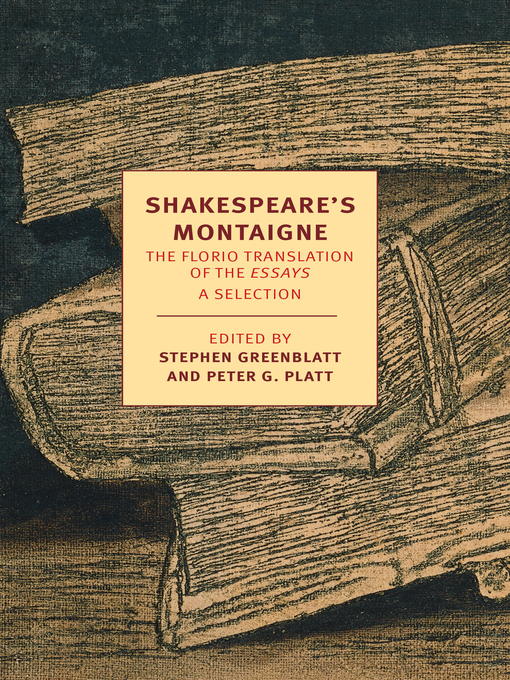 Title details for Shakespeare's Montaigne by Michel de Montaigne - Wait list